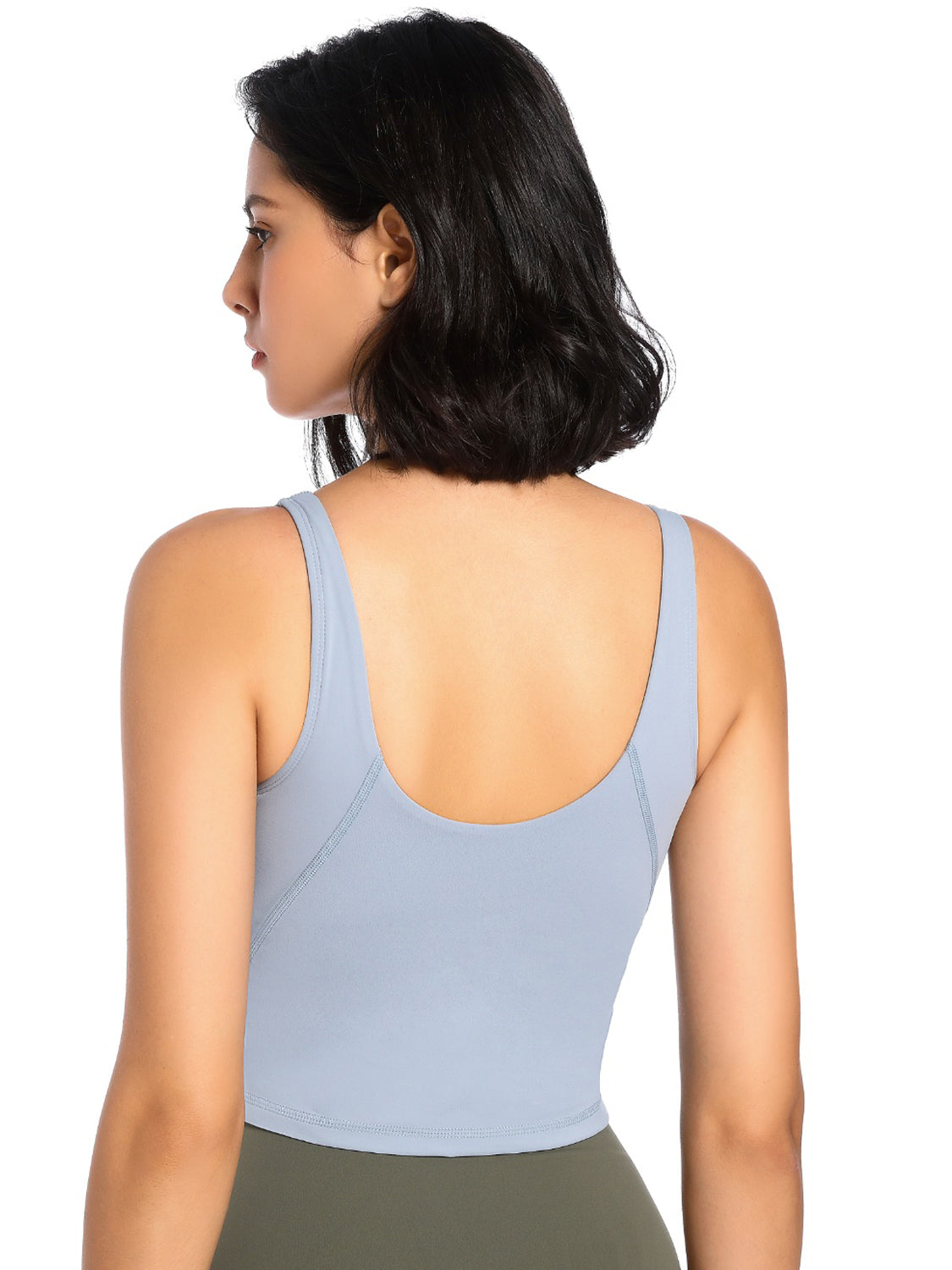 Scoop Neck Wide Strap Active Tank